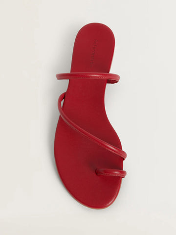 ludo toe ring strappy flat sandal