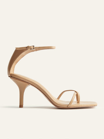 gigi strappy mid heel sandal