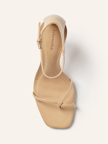 gigi strappy mid heel sandal