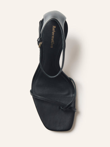 gigi strappy mid heel sandal