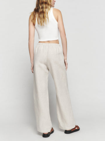 petites olina linen pant