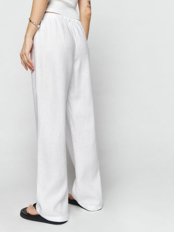 petites olina linen pant
