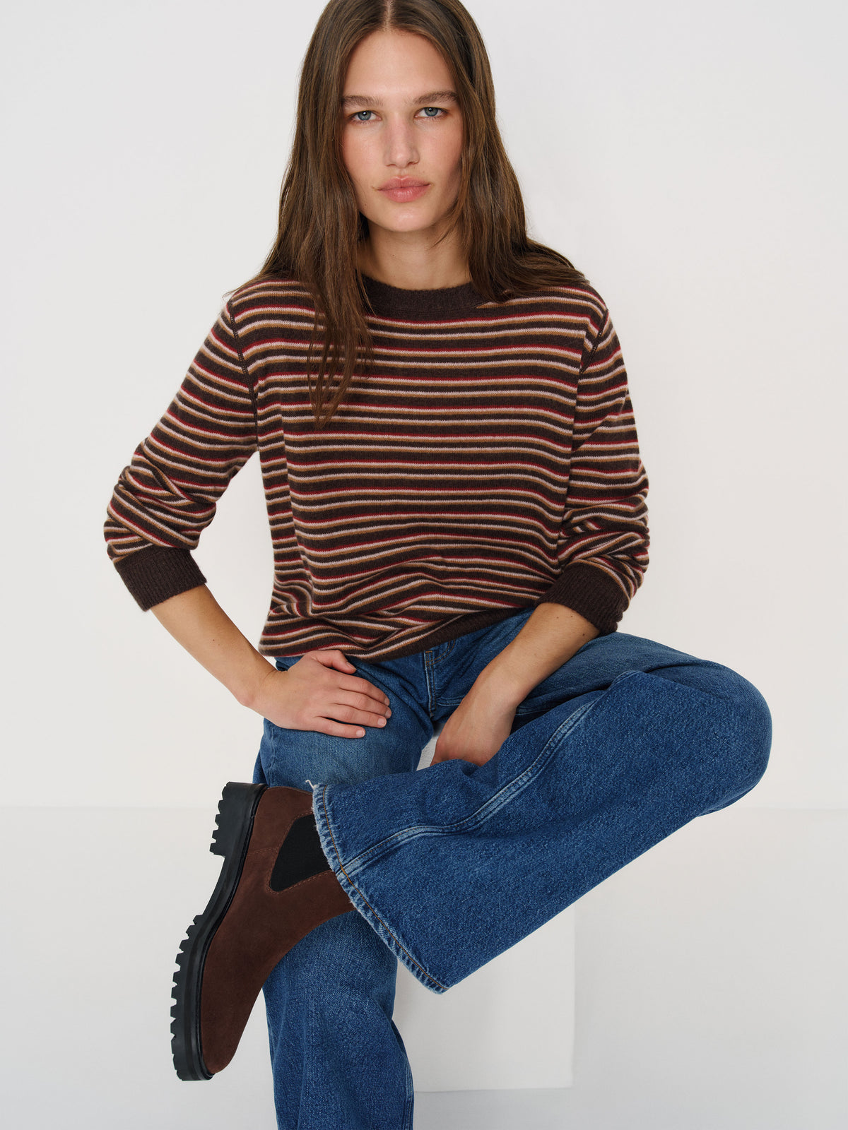 katerina lug sole chelsea boot