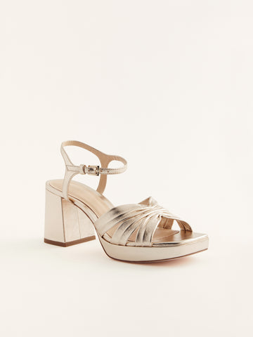 maize platform sandal