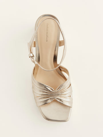 maize platform sandal