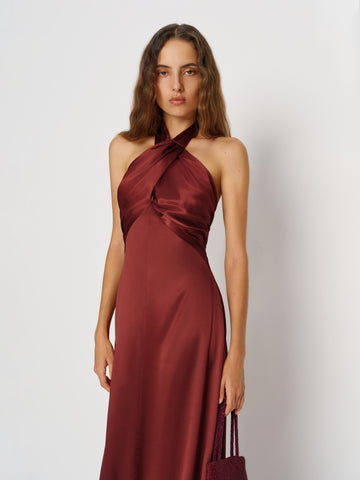 veria silk dress