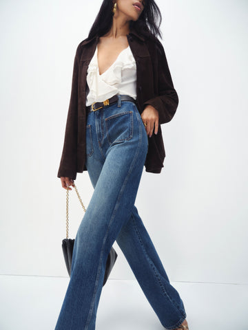 alyssa high rise wide leg long jeans