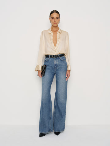 cary high rise slouchy wide leg jeans