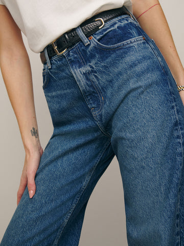 cary high rise slouchy wide leg jeans
