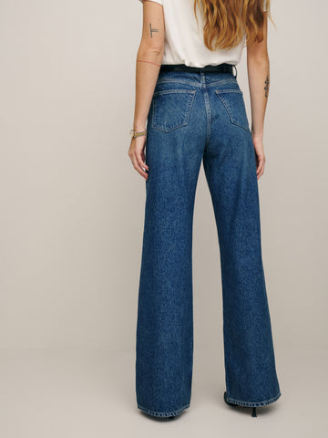cary high rise slouchy wide leg jeans