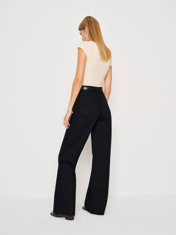 cary high rise slouchy wide leg jeans