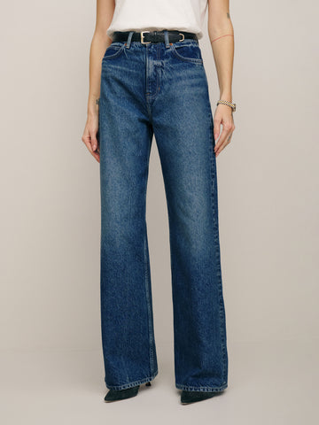 cary high rise slouchy wide leg jeans