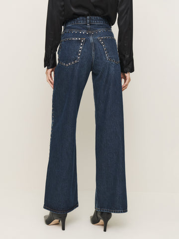 cary high rise slouchy wide leg jeans