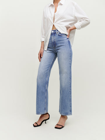 wilder high rise wide leg cropped jeans