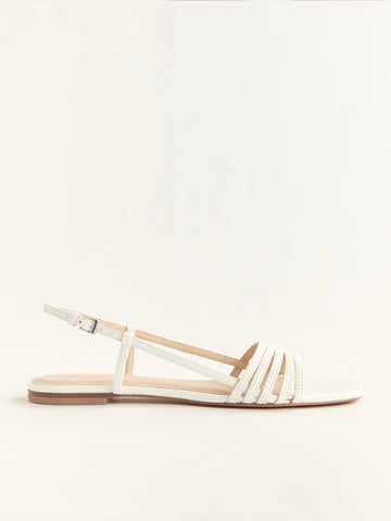 millie lattice flat sandal
