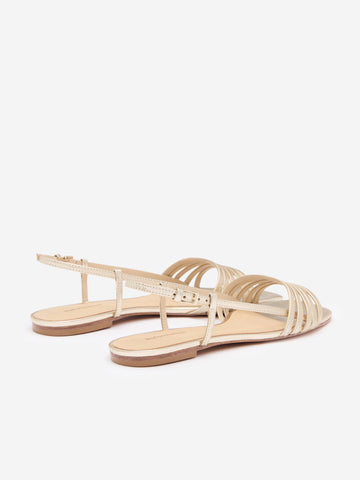 millie lattice flat sandal