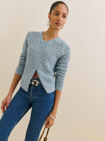 clara crew cardigan