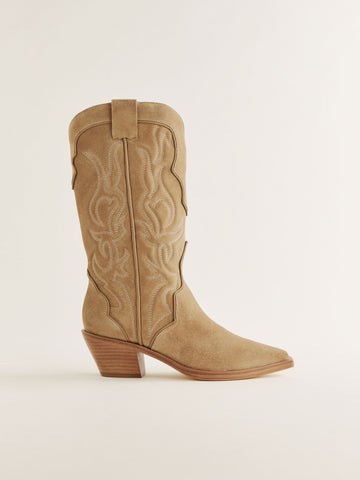 olive western boot