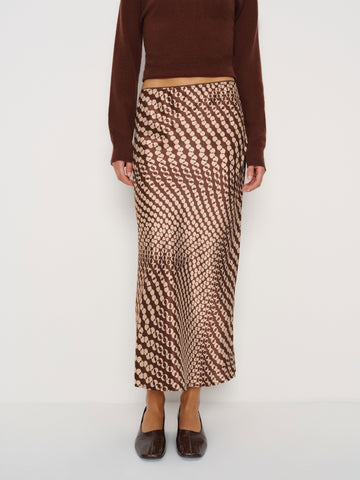 petites layla silk skirt