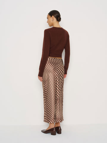 petites layla silk skirt