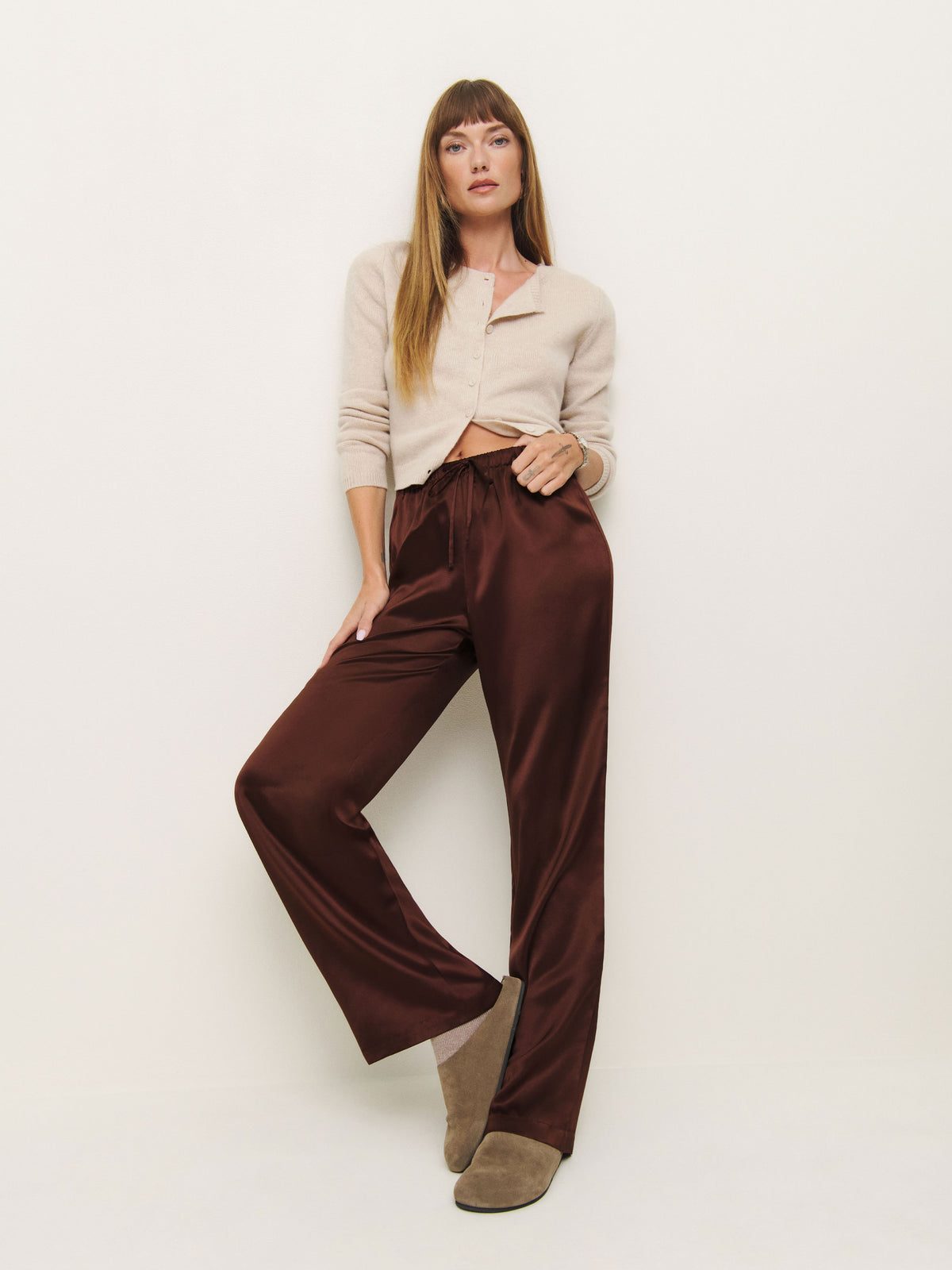 olina silk pant