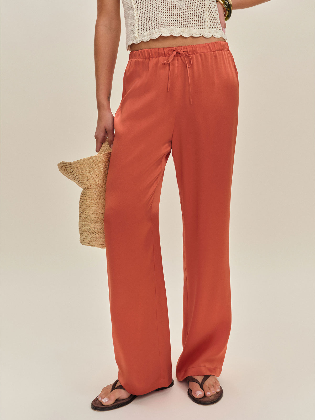 olina silk pant
