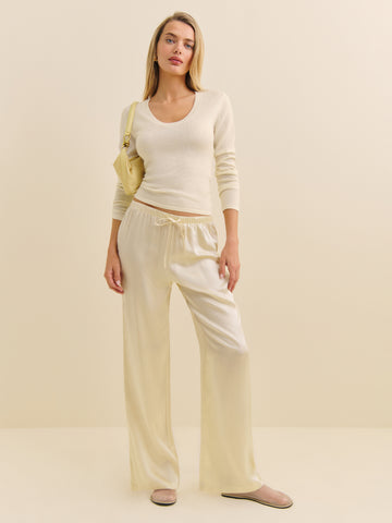 olina silk pant