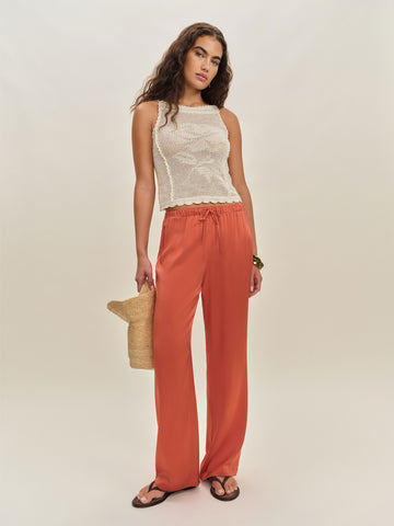 olina silk pant