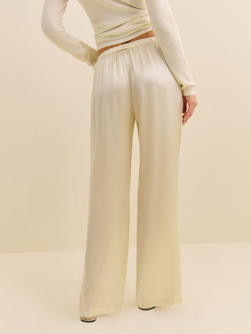 petites olina silk pant
