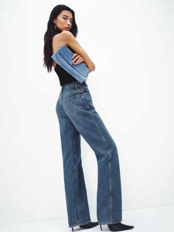 val 90s mid rise straight jeans