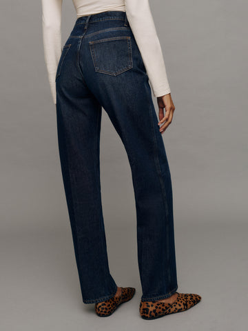 val 90s mid rise straight jeans
