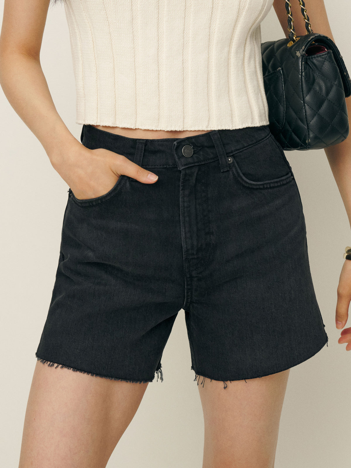 wilder high rise relaxed jean shorts