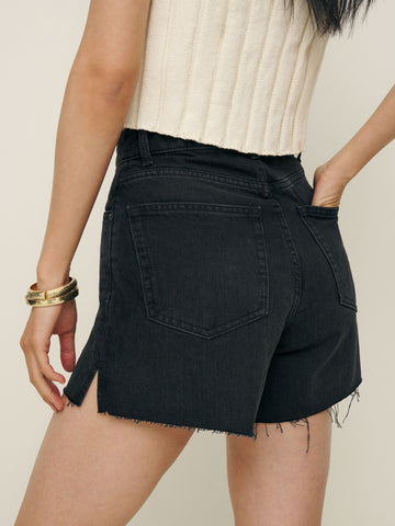 wilder high rise relaxed jean shorts