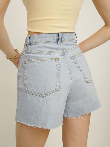 wilder high rise relaxed jean shorts