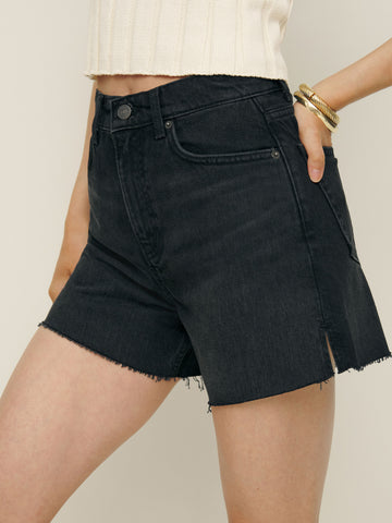 wilder high rise relaxed jean shorts