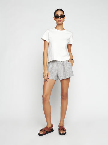 mila linen short