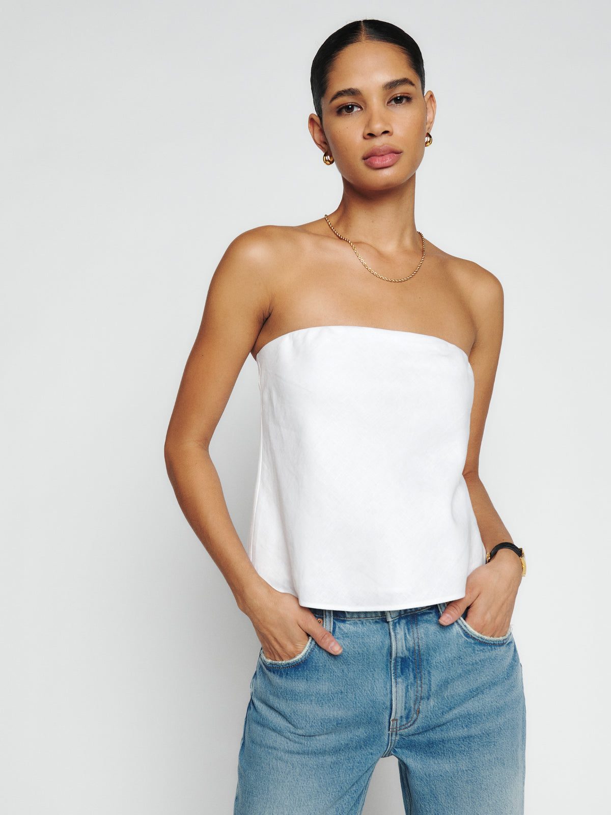 spritz linen top