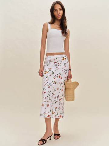 layla linen skirt