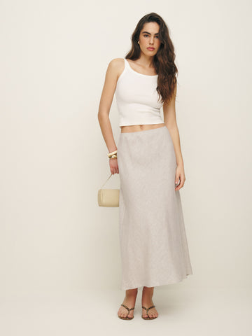 layla linen skirt