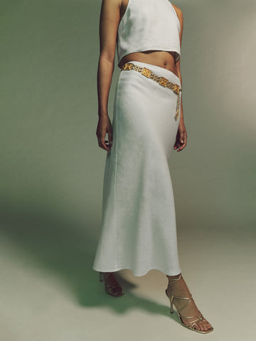 petites layla linen skirt