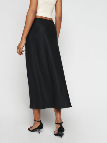 petites layla linen skirt