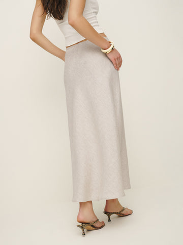 petites layla linen skirt