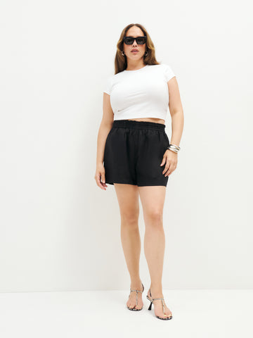 mila linen short es