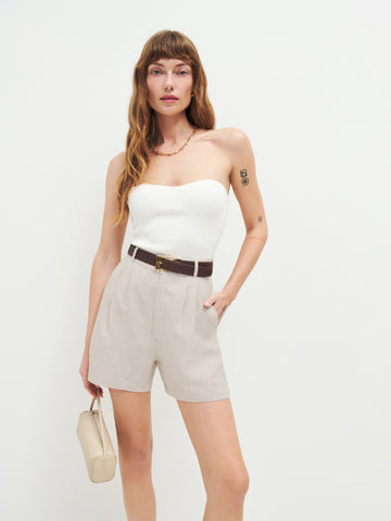 mason linen short