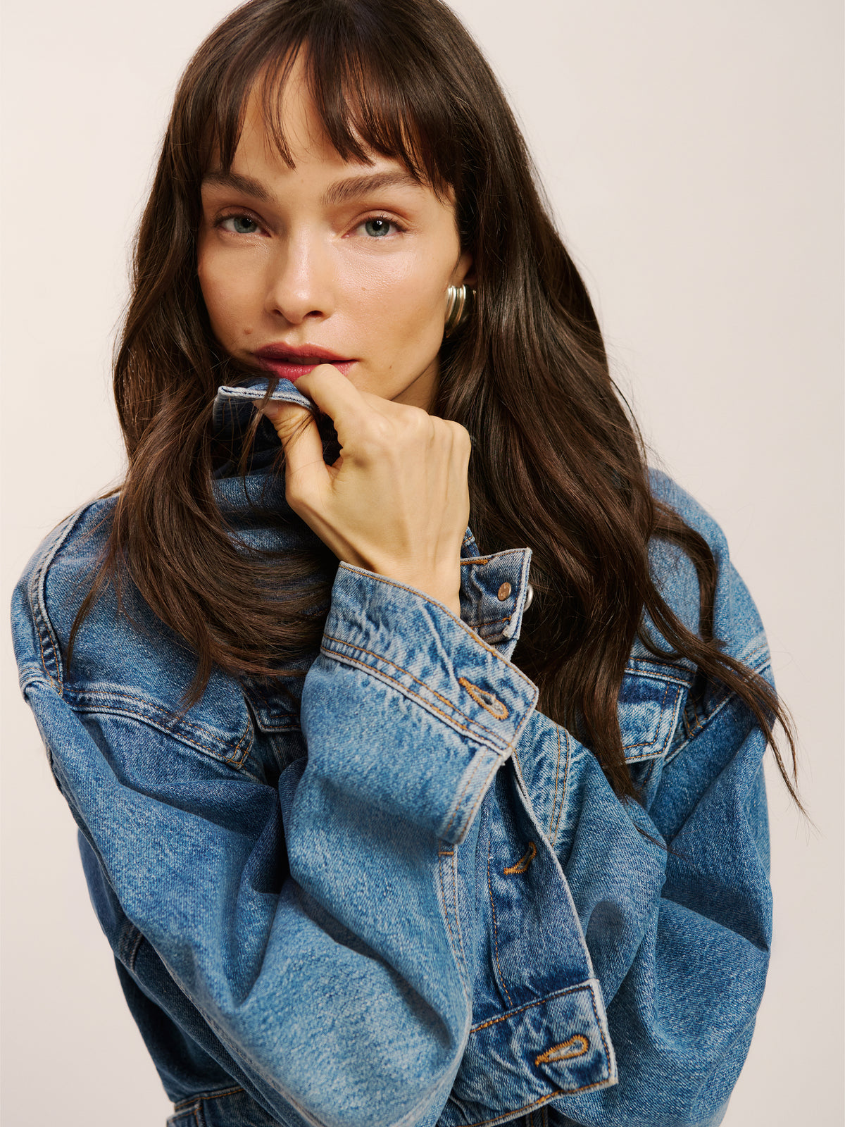 jori cropped denim jacket
