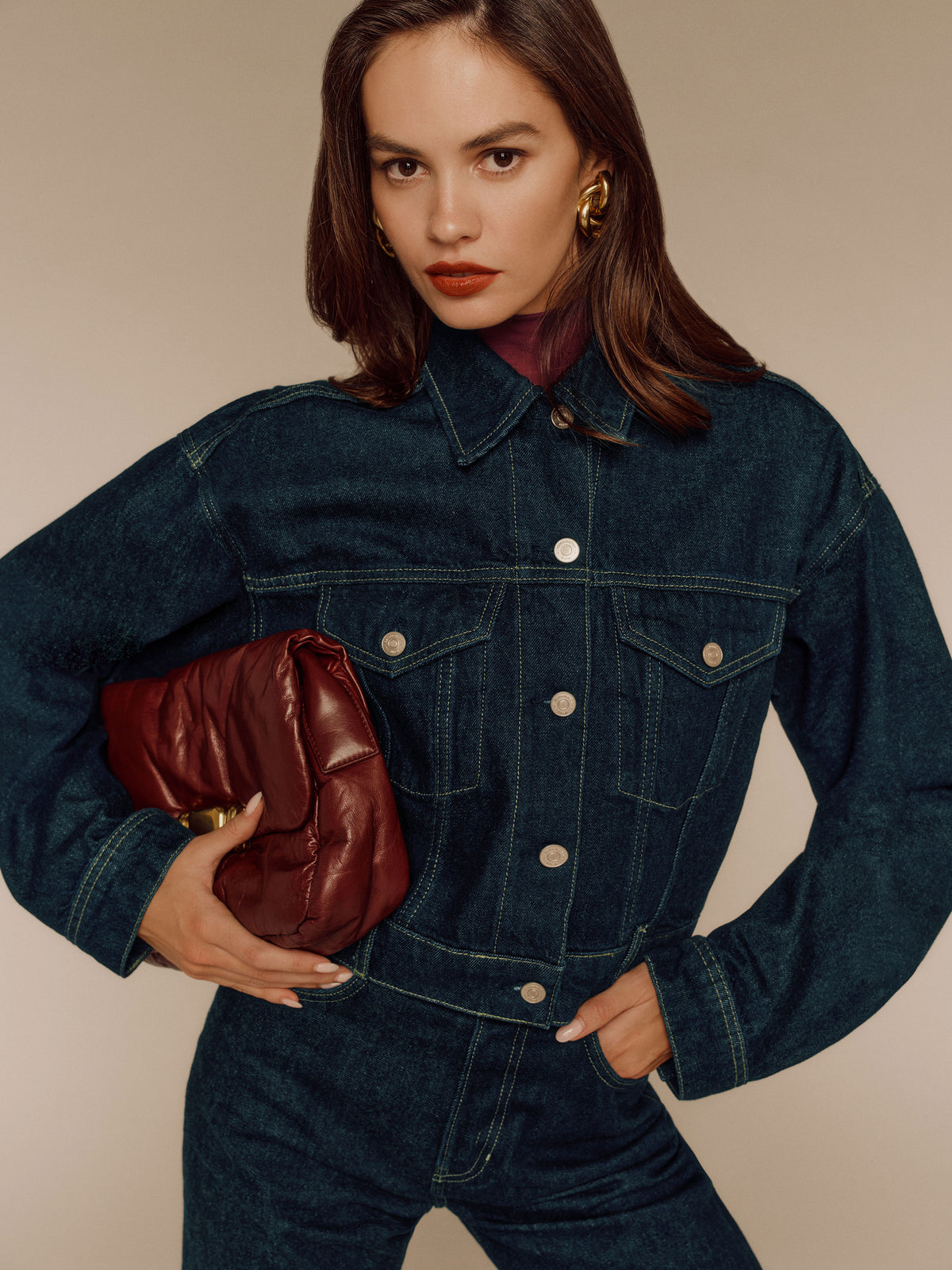 jori cropped denim jacket