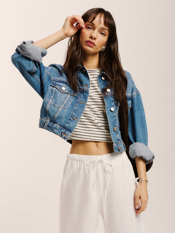 jori cropped denim jacket
