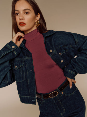 jori cropped denim jacket