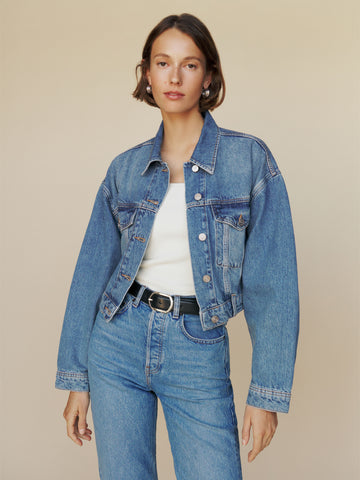 jori cropped denim jacket