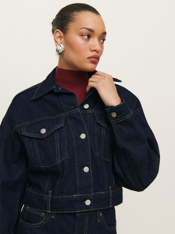 jori cropped denim jacket